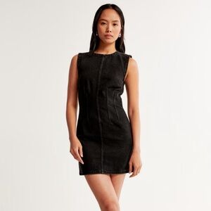 Black Denim Mini Dress